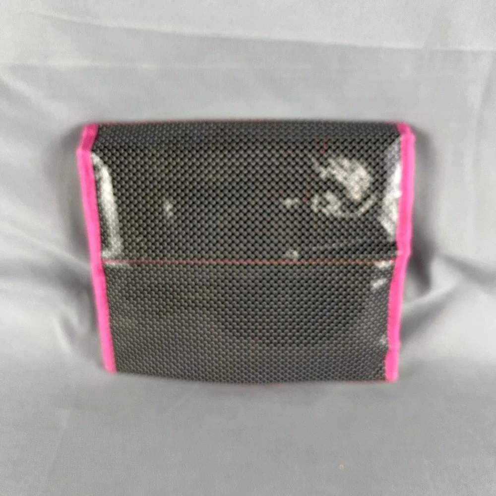 Sanrio Hello Kitty Travel Toiletry Bag Girls Black Polka Dot Roll Up Organizer